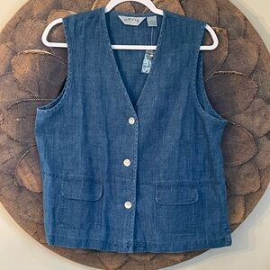 Orvis Women’s Linen Vest NWT